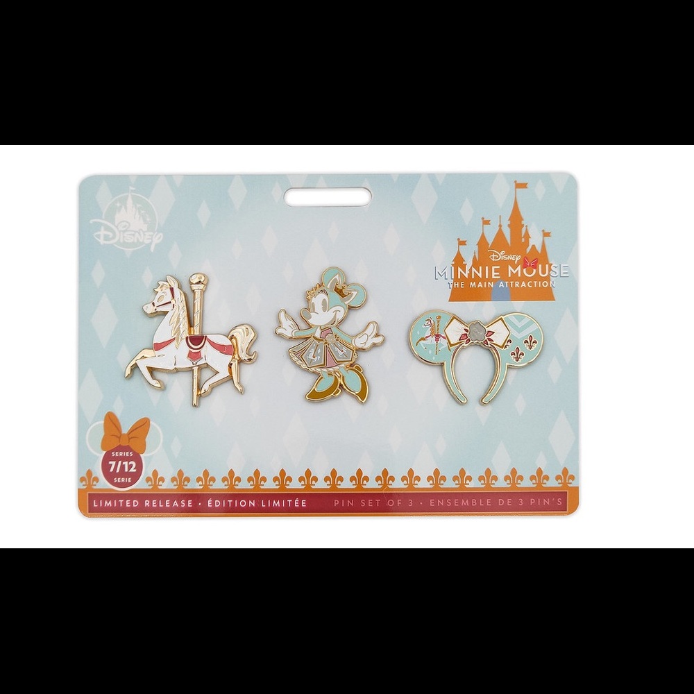 NWT Minnie main attraction pin set